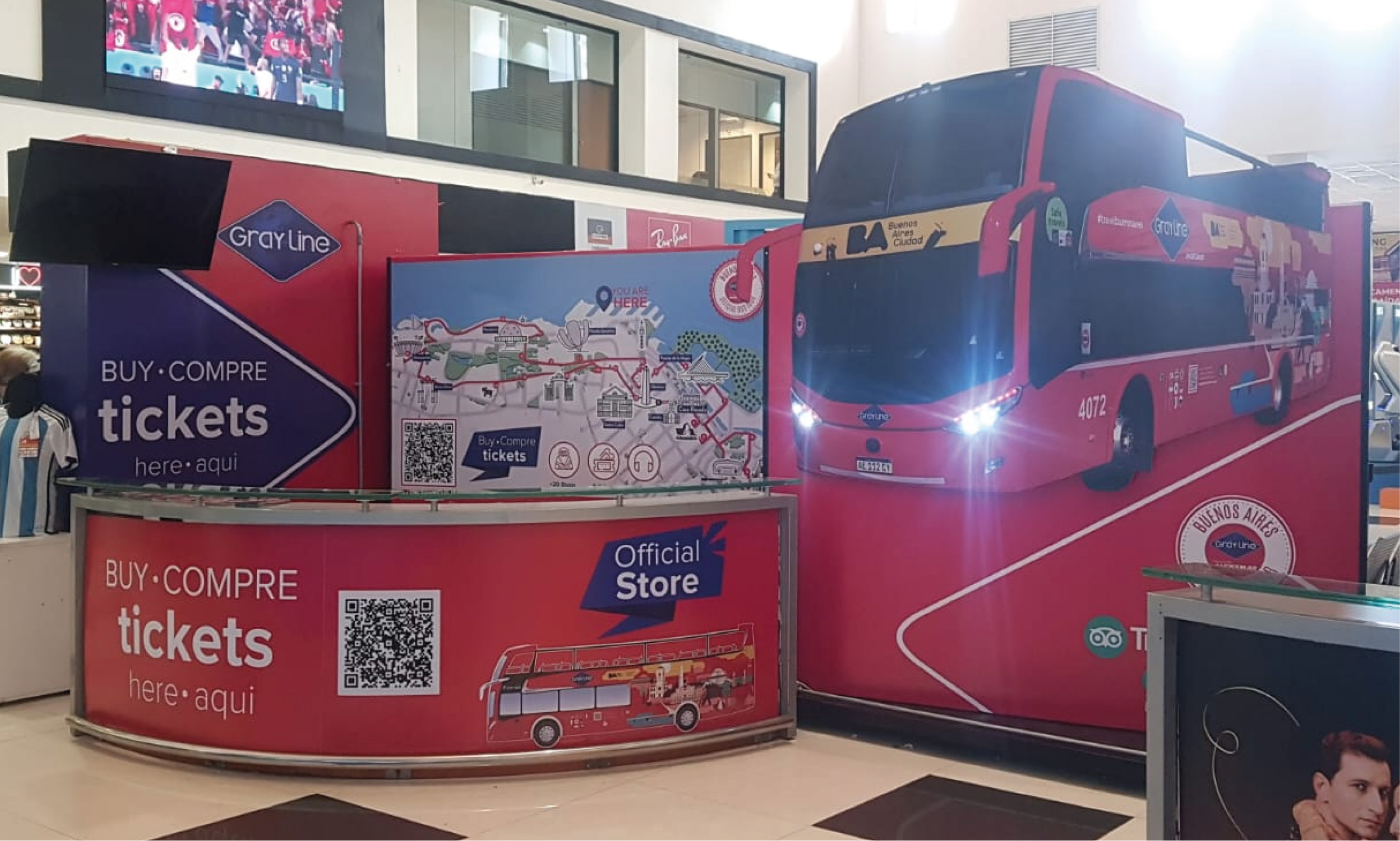 stand de terminal de cruceros